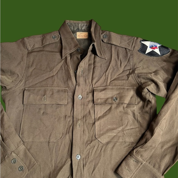 True Vintage WWII Jayson Made in USA Military Shirt - Picture 3 of 8